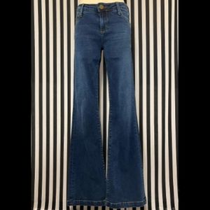 KUT from the Kloth Chrissy Flare Jeans Size 4 Dark Wash